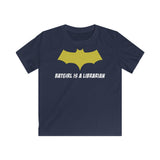 Batgirl Is A Librarian Kids Softstyle T-Shirt