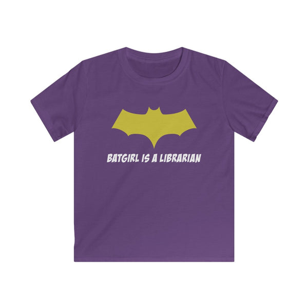 Batgirl Is A Librarian Kids Softstyle T-Shirt