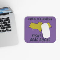 Batgirl Is A Librarian Mouse Pad - Lt Purple